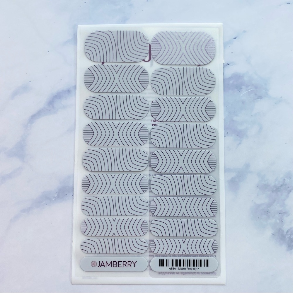 Jamberry Metro Prep nail sheet - Picture 2 of 3